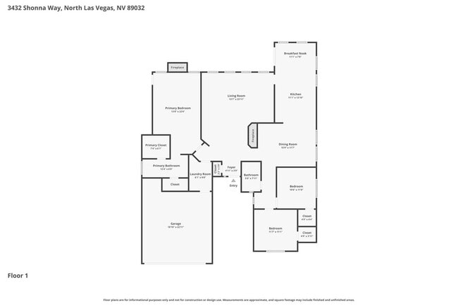 3432 Shonna Way in North Las Vegas, NV - Building Photo - Building Photo