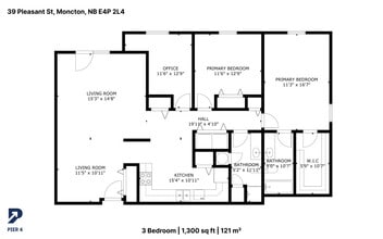 39 Pleasant Street in Moncton, NB - Building Photo - Floor Plan