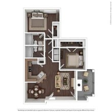 The Arwen in Fort Worth, TX - Foto de edificio - Floor Plan