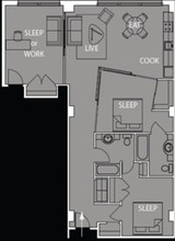 Union Lofts in New Orleans, LA - Foto de edificio - Floor Plan