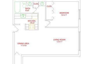 Dawson Terrace Apartments in Pittsburgh, PA - Foto de edificio - Floor Plan