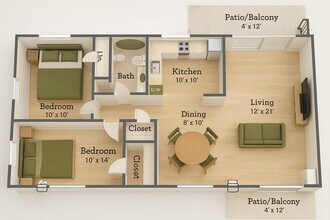 Clearpointe Woods in Cincinnati, OH - Foto de edificio - Floor Plan
