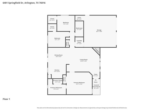 6401 Springfield Dr in Arlington, TX - Foto de edificio - Building Photo