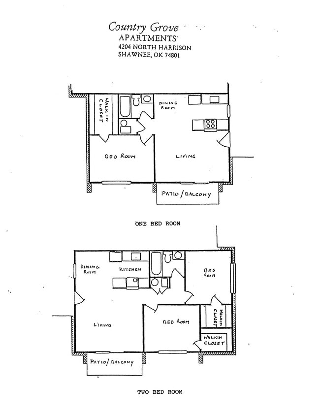 Country Grove Apartments in Shawnee, OK - Building Photo - Floor Plan
