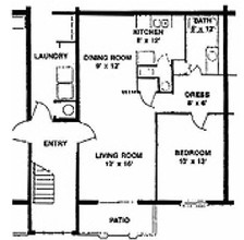 Salemview Apartments in Dayton, OH - Foto de edificio - Floor Plan