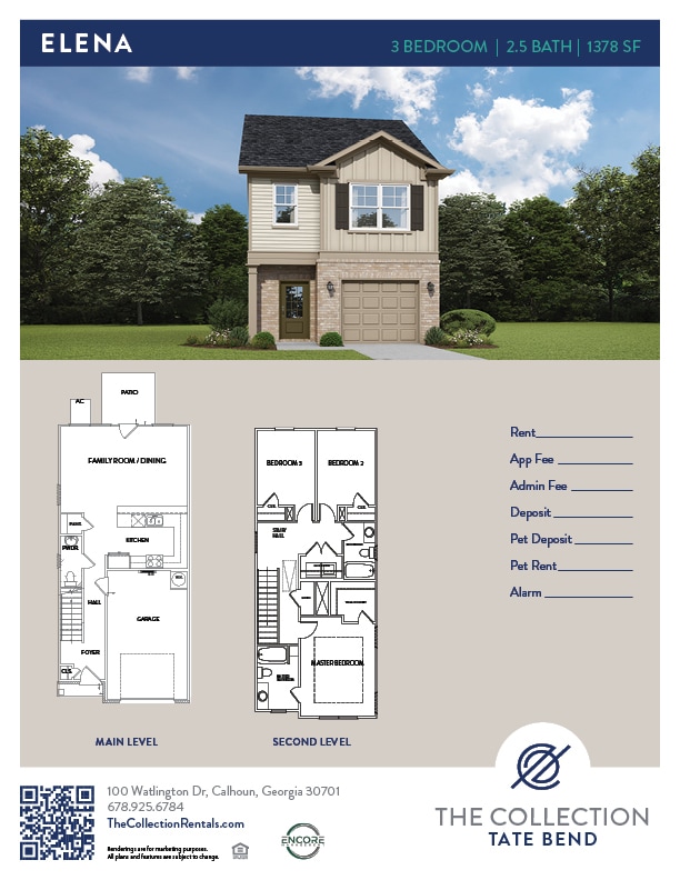 The Collection Tate Bend in Calhoun, GA - Building Photo - Floor Plan