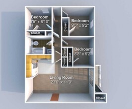 Stratford II in West Lafayette, IN - Foto de edificio - Floor Plan