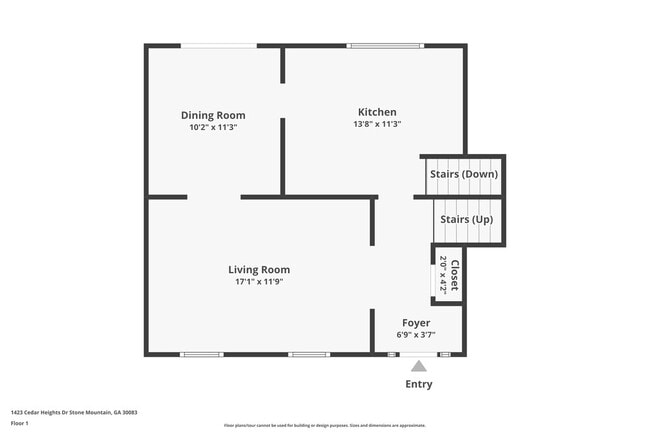 1423 Cedar Heights Dr in Stone Mountain, GA - Foto de edificio - Building Photo