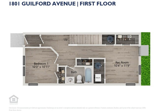 1801 Guilford in Baltimore, MD - Foto de edificio - Floor Plan