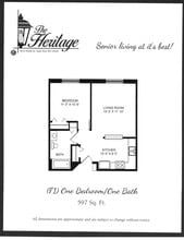 Kiwanis Heritage Inc in East Troy, WI - Foto de edificio - Floor Plan