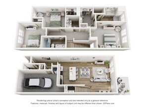 The Towns at Braselton in Braselton, GA - Foto de edificio - Floor Plan