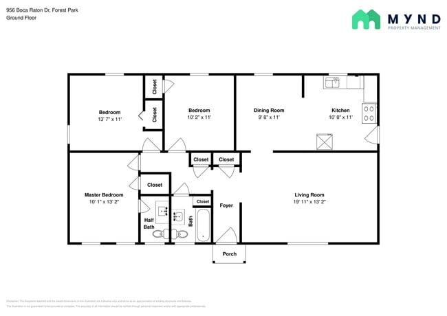 956 Boca Raton Dr in Forest Park, GA - Foto de edificio - Building Photo