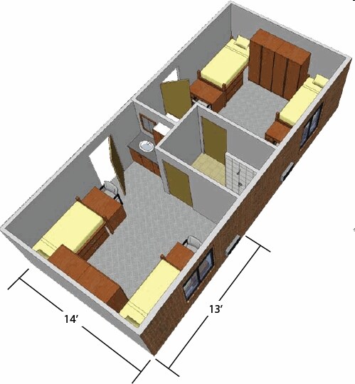 Wright State - Honors Community in Fairborn, OH - Foto de edificio - Floor Plan