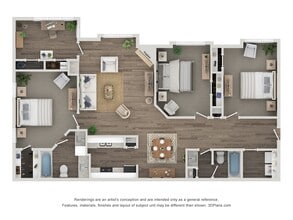 Waterford Place Apartment Homes in Greensboro, NC - Building Photo - Floor Plan