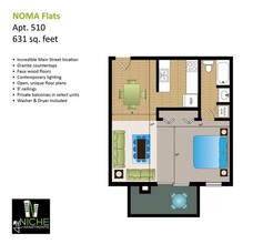 NOMA Flats in Greenville, SC - Building Photo - Floor Plan