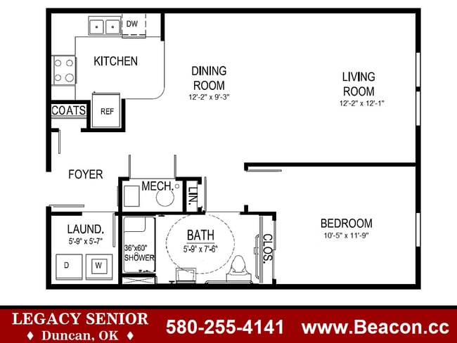 Legacy Duncan Senior Apartments in Duncan, OK - Foto de edificio - Interior Photo