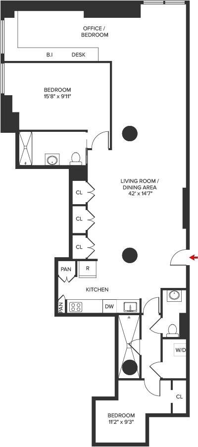 250 Mercer St-Unit -B1202-B12S in New York, NY - Building Photo - Building Photo