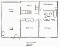 2BR/1BA - 1 bedroom $475 - Andover Court Apartments in Lima, Ohio