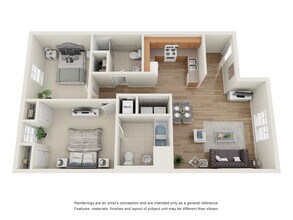 Whispering Woods I in Louisville, KY - Foto de edificio - Floor Plan
