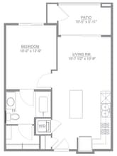 Aster Blue Diamond Apartments in Las Vegas, NV - Foto de edificio - Floor Plan