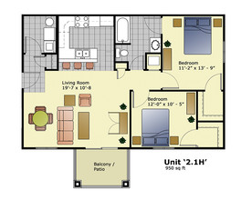 Village Green Apartments in Norfolk, NE - Building Photo - Floor Plan