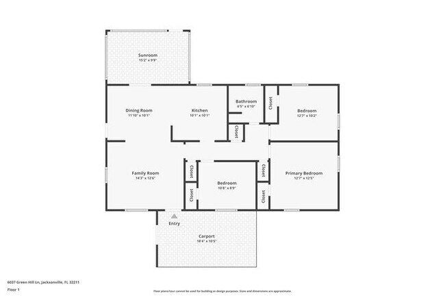 6037 Green Hill Ln in Jacksonville, FL - Foto de edificio - Building Photo