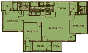 Ashton Crossing in Moultrie, GA - Foto de edificio - Floor Plan