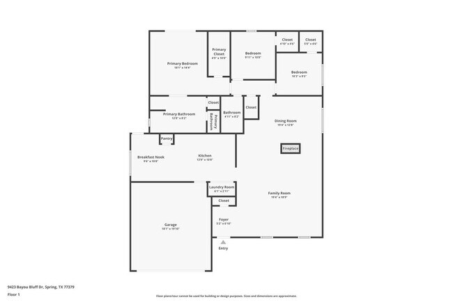 9423 Bayou Bluff Dr in Spring, TX - Foto de edificio - Building Photo