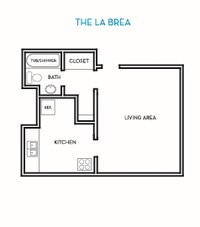 Hollywood Off-Vine Apartments in Los Angeles, CA - Foto de edificio - Floor Plan