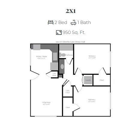 Halladay Columbia Lane in Orem, UT - Building Photo - Floor Plan