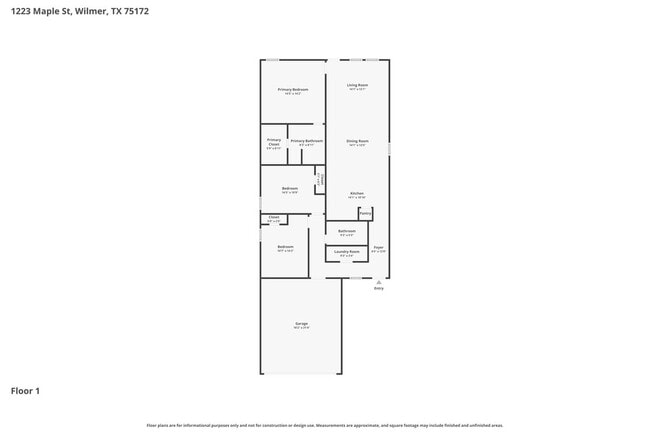 1223 Maple St in Wilmer, TX - Foto de edificio - Building Photo