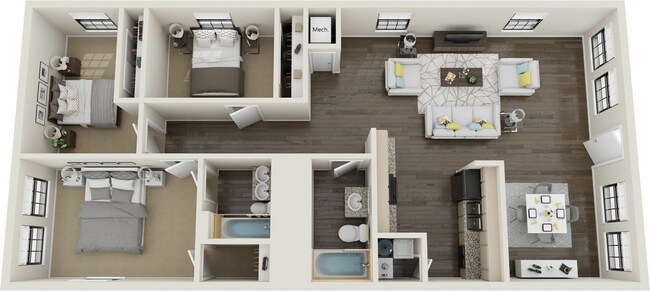 Brazos Flats in Bryan, TX - Building Photo - Floor Plan