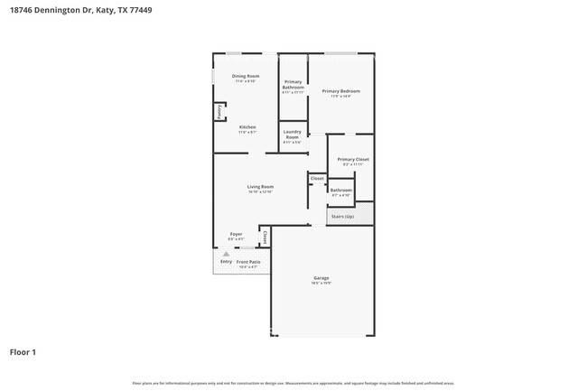 18746 Dennington Dr in Katy, TX - Foto de edificio - Building Photo