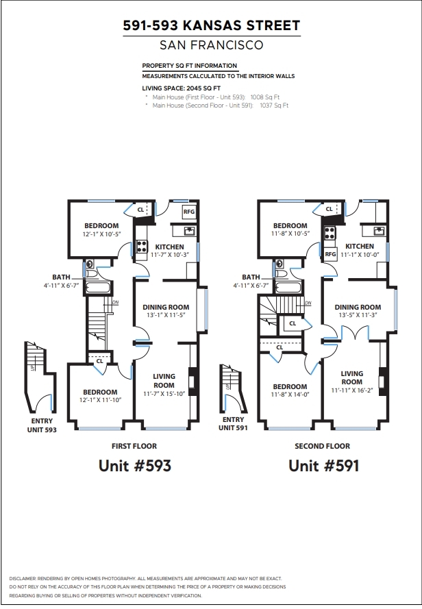 591-593 Kansas St in San Francisco, CA - Building Photo - Floor Plan