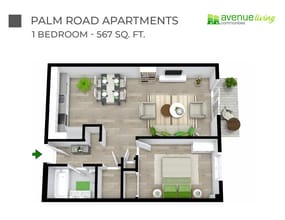 Palm Road Apartments in Lethbridge, AB - Building Photo - Floor Plan