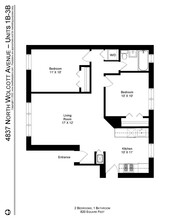4838 N Wolcott Ave, Unit 2B in Chicago, IL - Foto de edificio - Building Photo