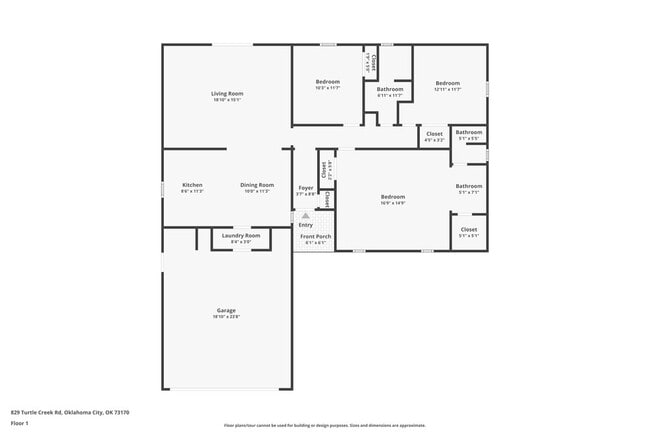 829 Turtle Creek Rd in Oklahoma City, OK - Building Photo - Building Photo