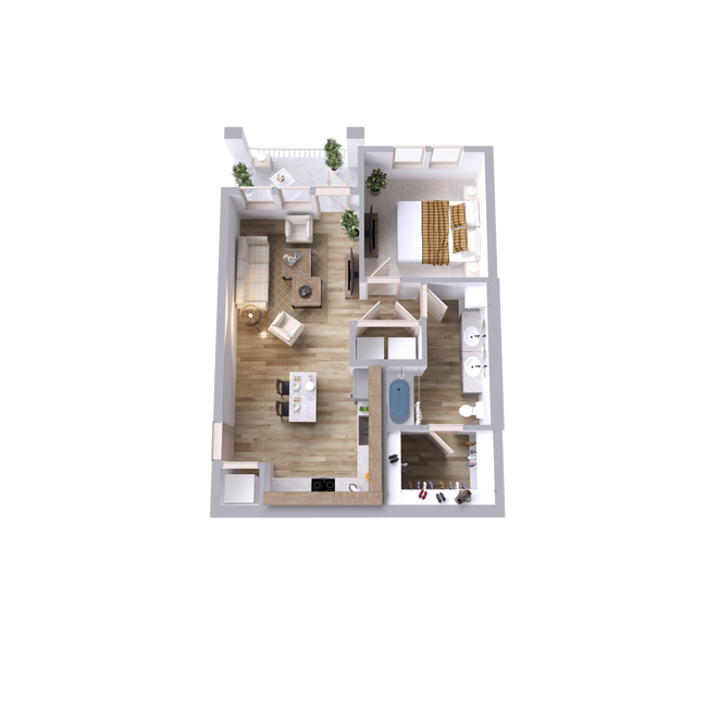 Kelly Hollow in Edmond, OK - Foto de edificio - Floor Plan