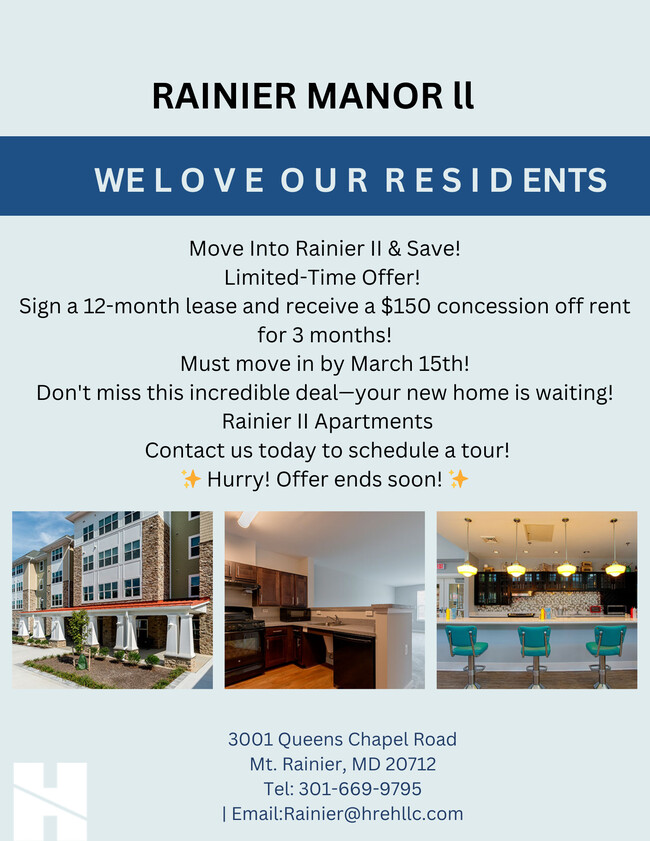 Rainier Manor Senior Apartments 62+