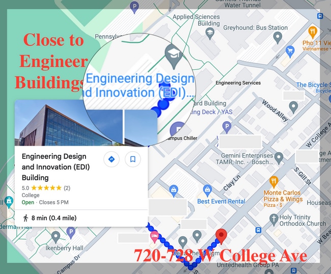 724 W College Ave in State College, PA - Foto de edificio - Building Photo