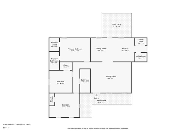 925 Cameron Ct in Monroe, NC - Foto de edificio - Building Photo