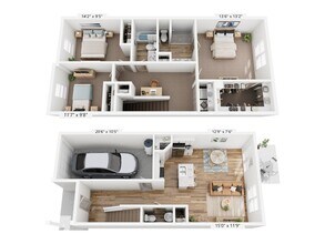 Maret Cove in Port Wentworth, GA - Foto de edificio - Floor Plan