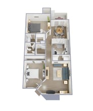 Park at Leblanc in Fort Worth, TX - Foto de edificio - Floor Plan