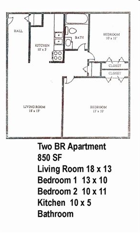 Claypool II Apartments in Dayton, OH - Foto de edificio - Floor Plan