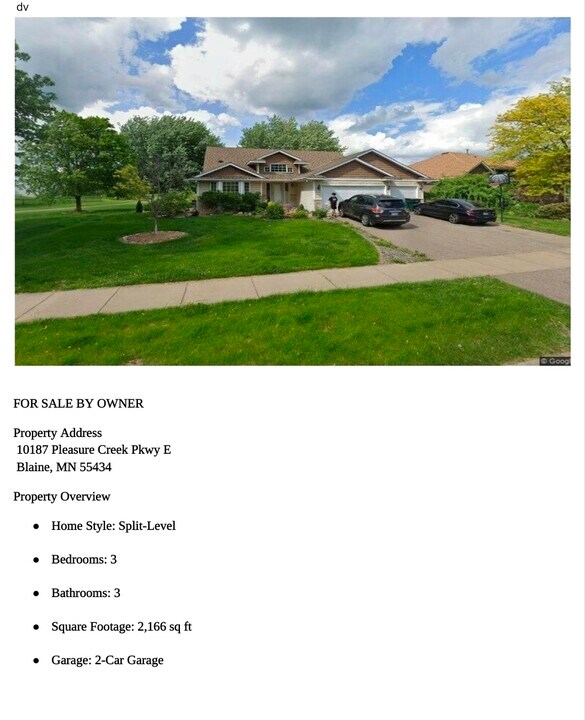 10187 Pleasure Creek Pkwy E in Blaine, MN - Building Photo