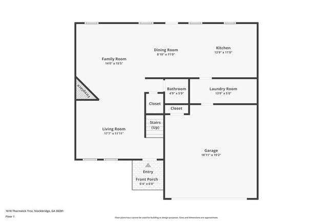 1618 Thornwick Trace in Stockbridge, GA - Foto de edificio - Building Photo