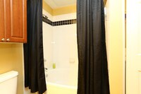 1BR-1BA A2 Bathroom - State House Apartments in Austin, Texas