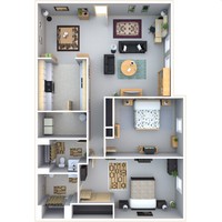 Eagleview Apartments in Ashland, OH - Foto de edificio - Floor Plan