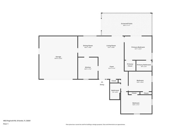 4863 Reginald Rd in Orlando, FL - Foto de edificio - Building Photo