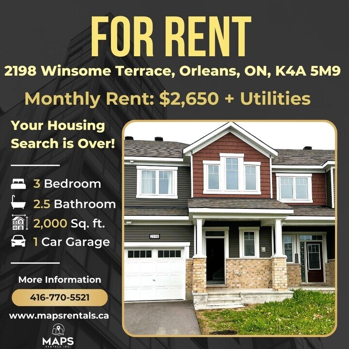 Contemporary Living at it's Finest! (3 Bed in Ottawa, ON - Building Photo
